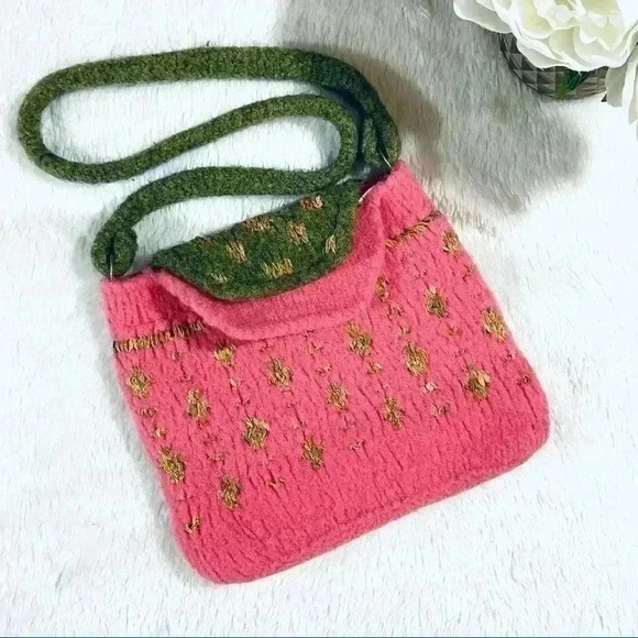 Passionknit Hand Crafted Embellished Shoulder Bag - Picture 1 of 16